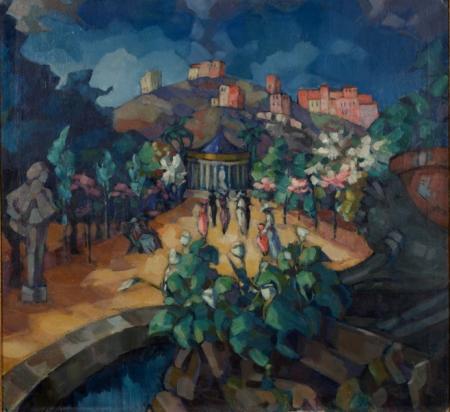 konrad magi Landscape of Italy. oil painting picture